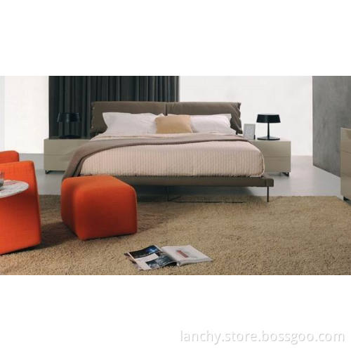 Modern Bed with Metal Base (BD-CF)